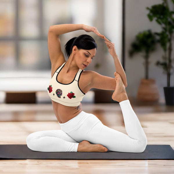 Dia de los Muertos Sports Bra from Cosmovisions' Dia de los Muertos Collection